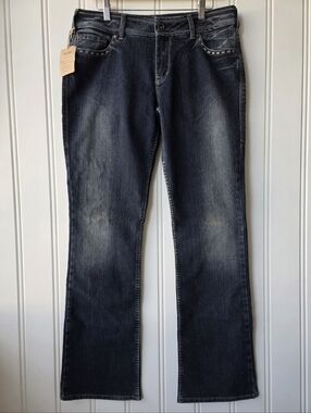 Silver Julia Original Curvy Fit Bootcut Denim Blue Jeans Size 32X34 NWT